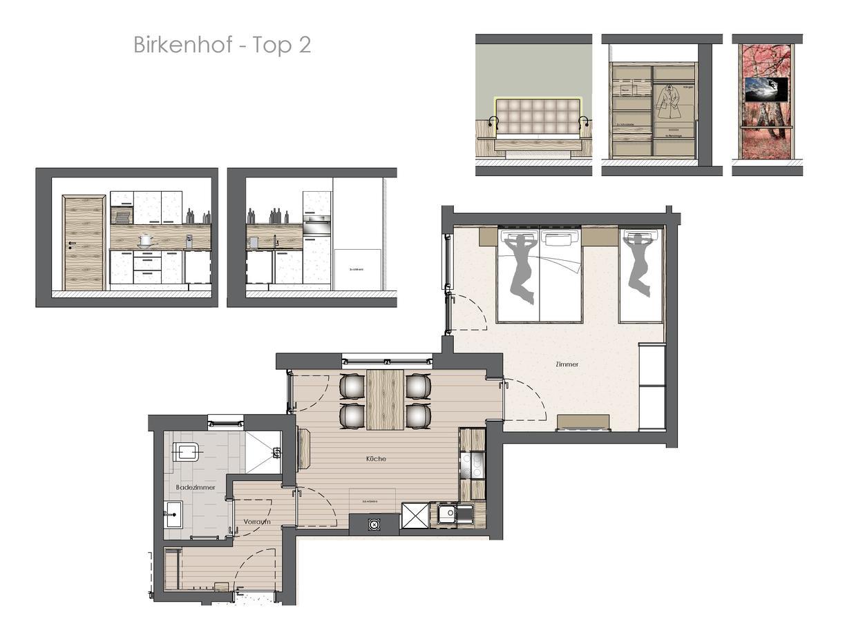 Birkenhof Appartement Zell am Ziller Buitenkant foto