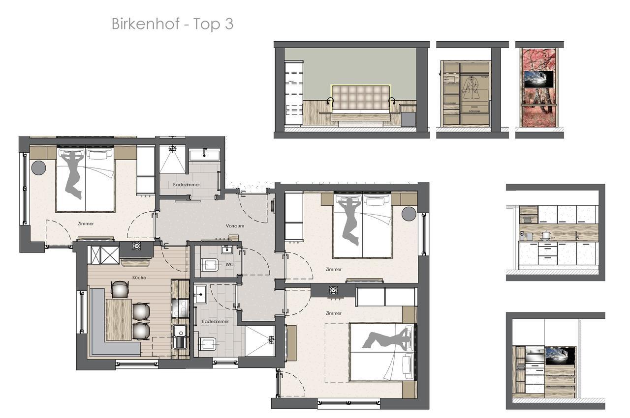 Birkenhof Appartement Zell am Ziller Buitenkant foto
