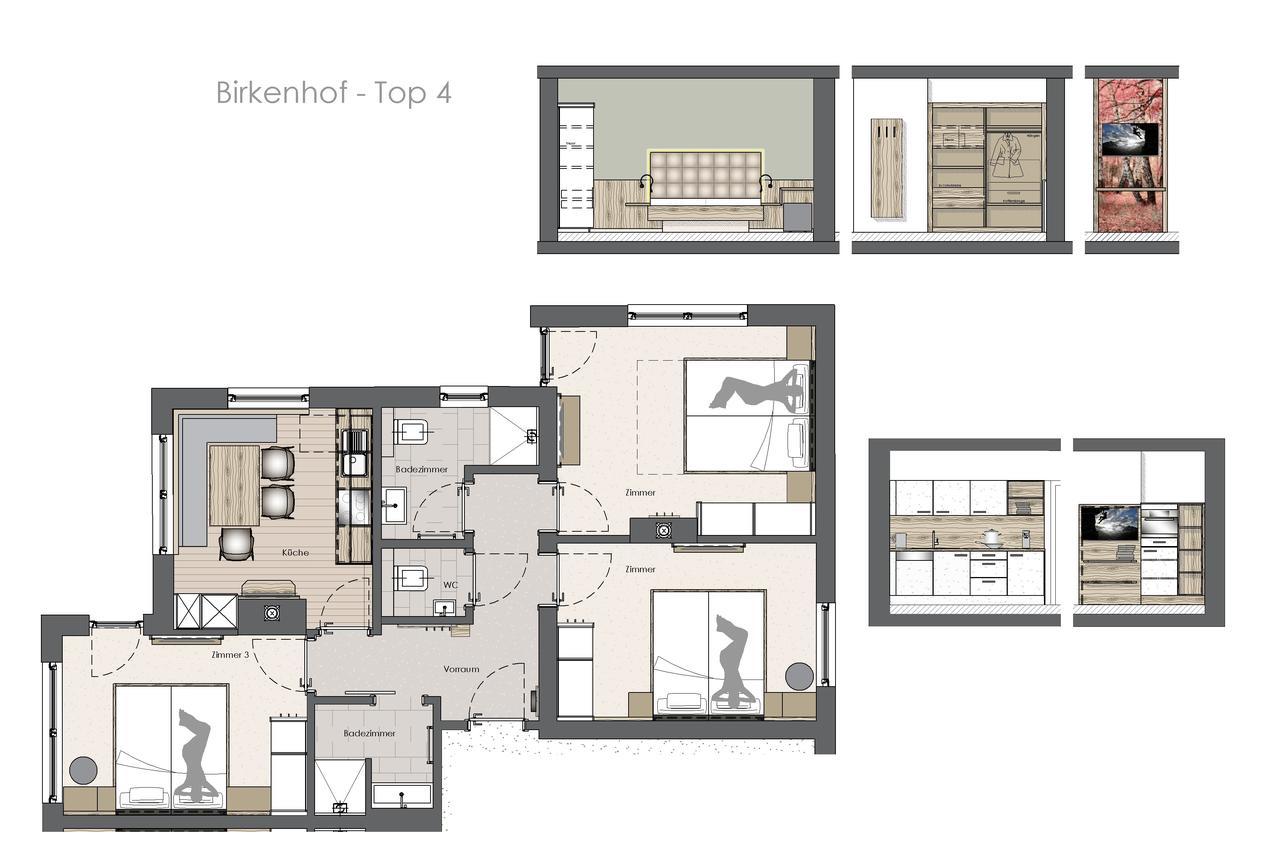 Birkenhof Appartement Zell am Ziller Buitenkant foto