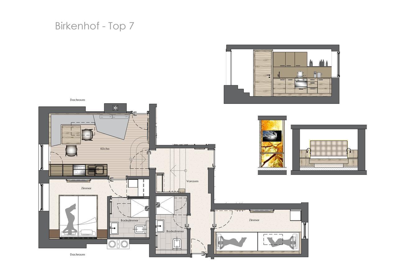 Birkenhof Appartement Zell am Ziller Buitenkant foto