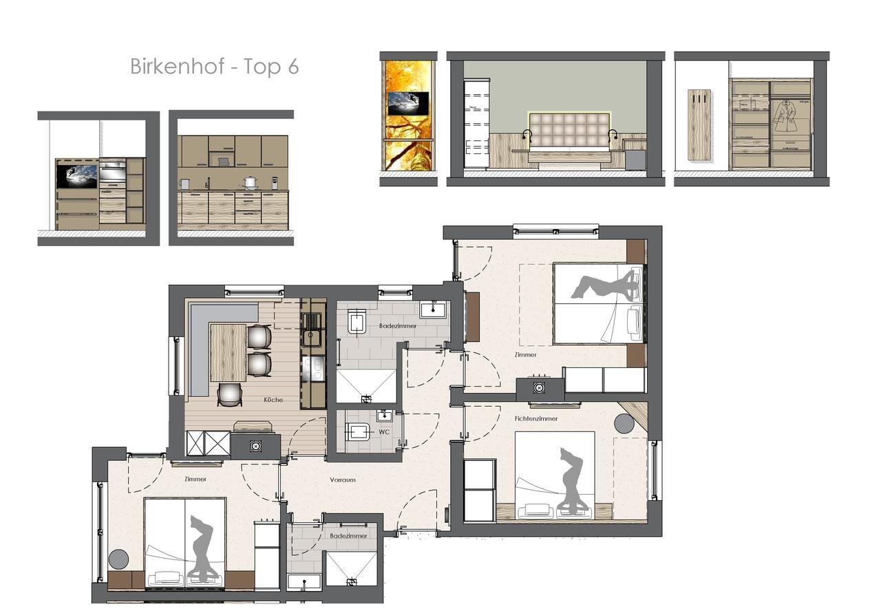 Birkenhof Appartement Zell am Ziller Buitenkant foto